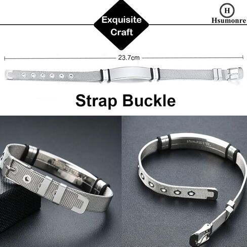 Customize Picture Bracelet Personalized Photo Couple Bracelets ID Link Chain for Men His and Hers Text Engraved for Women bf and gf Custom Friendship Gift Memorial Wristband in Saudi Arabia