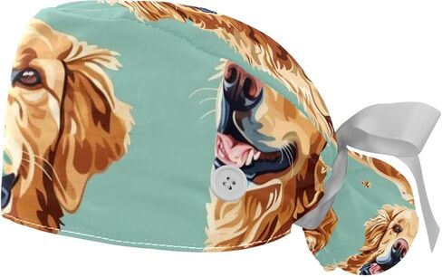 2pcs القوس القلطي قبعات القبعات زر العرق القابلة للتعديل القابلة للتعديل قبعات ممرضة القبعات عمل الغطاء النساء الرجال in Kuwait