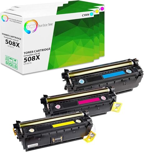 TCT 508X Black Toner Cartridge 2 Pack - Premium Compatible Replacement for HP 508X CF360X Black High Yield Works with HP Color Laserjet Enterprise M552 M553 MFP M577 Printers (12,500 Pages) in Kuwait
