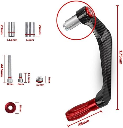 Handlebar Brake Clutch Lever Guard for Ya&maha YZF R1 R3 R6 R15 R125 R25 YZFR6 2025 2024 2023 22 Motorcycle Handlebar Grips Guard Brake Clutch Levers Protector in Saudi Arabia