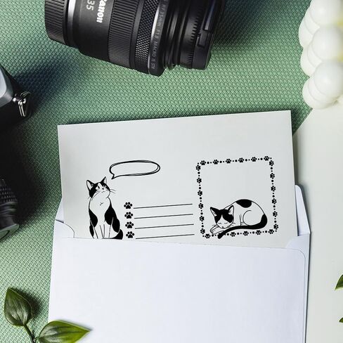 GLOBLELAND Lovely Black Cat Clear Stamps Leaf Flower Fish Butterfly Silicone Clear Stamp Seals Cartoon Animals Transparent Stamps for DIY Scrapbooking Cards Making Photo Album Journal in Saudi Arabia
