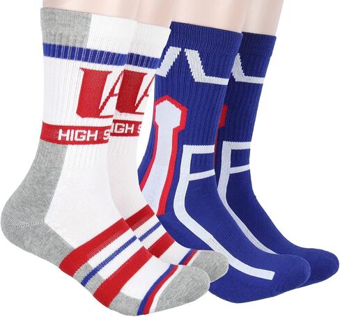 My Hero Academia Socks Ua High Design 2 Pack Athletic Adult Crew Socks in Saudi Arabia