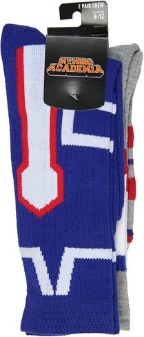 My Hero Academia Socks Ua High Design 2 Pack Athletic Adult Crew Socks in Saudi Arabia