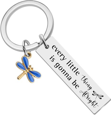 Dragonfly Decor Dragonfly Gifts For Women Every Little Thing Dragonflies Keychain Thinking Of You Gifts For Women Inspirational Cheer Up Gift For Friends Family Good Luck Gift For Coworkers in Saudi Arabia