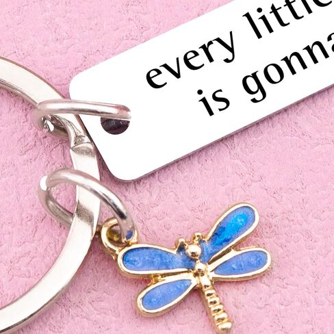 Dragonfly Decor Dragonfly Gifts For Women Every Little Thing Dragonflies Keychain Thinking Of You Gifts For Women Inspirational Cheer Up Gift For Friends Family Good Luck Gift For Coworkers in Saudi Arabia