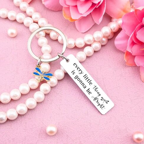 Dragonfly Decor Dragonfly Gifts For Women Every Little Thing Dragonflies Keychain Thinking Of You Gifts For Women Inspirational Cheer Up Gift For Friends Family Good Luck Gift For Coworkers in Saudi Arabia