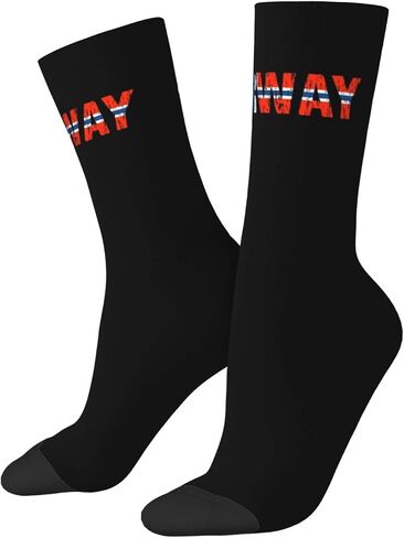ASYG Norway Crew Socks Norway Flag Socks Dress Socks Norway Sockss Socks Hompts Novelty Socks in Kuwait