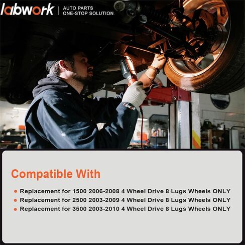 labwork Upper and Lower Control Arm with Bushing Set Replacement for 1500 2500 3500 4 Wheel Drive 4WD 2003-2010 in Saudi Arabia
