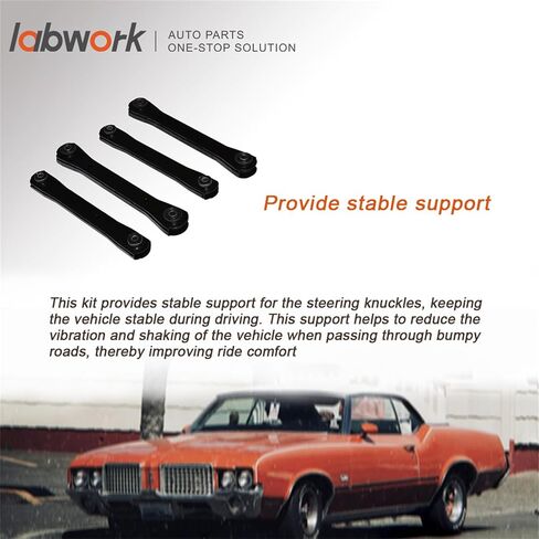 labwork Upper and Lower Control Arm with Bushing Set Replacement for 1500 2500 3500 4 Wheel Drive 4WD 2003-2010 in Saudi Arabia