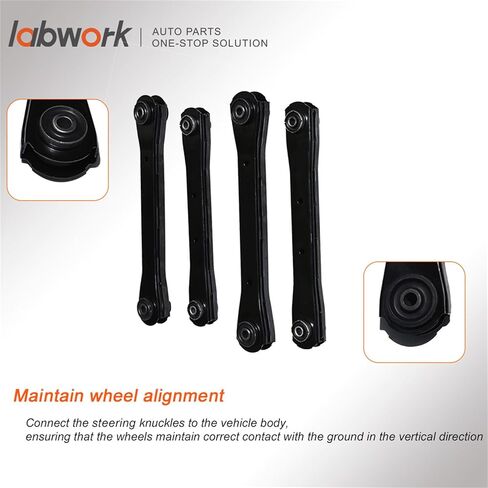 labwork Upper and Lower Control Arm with Bushing Set Replacement for 1500 2500 3500 4 Wheel Drive 4WD 2003-2010 in Saudi Arabia