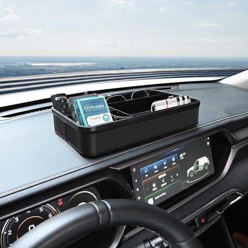 Car Storage & Organizers,Armrest Phone Holder Tray Center Console Organizer, Auto Multi-role Storage Box,Vehicle Dashboard Tray,Car Interior Caddy for Key,Sunglass,Wallets in Kuwait