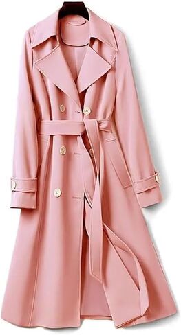Fashion Autumn Women Trench Coat Double Breadged Long Windbreaker Streetwear Trench Outerwear in Saudi Arabia