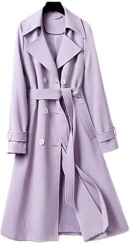 Fashion Autumn Women Trench Coat Double Breadged Long Windbreaker Streetwear Trench Outerwear in Saudi Arabia