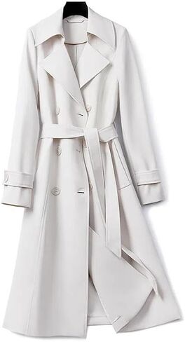 Fashion Autumn Women Trench Coat Double Breadged Long Windbreaker Streetwear Trench Outerwear in Saudi Arabia