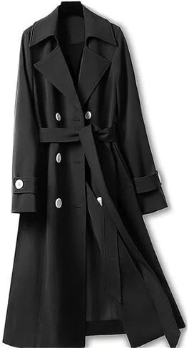 Fashion Autumn Women Trench Coat Double Breadged Long Windbreaker Streetwear Trench Outerwear in Saudi Arabia