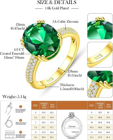 حلقات الحجر المولد للنساء قطع بيضاوي قطع الياقوت/الياقوت/الزمرد/أكوامارين/peridot/جمشت الأحجار الكريمة 925 خاتم الخطوبة Solitaire Solitaire Sterling 6 ، 7 ، 8 ، 9 ، 10 in Kuwait