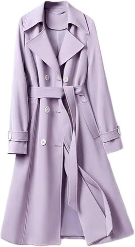 Fashion Autumn Women Trench Coat Double Breadged Long Windbreaker Streetwear Trench Outerwear in Saudi Arabia