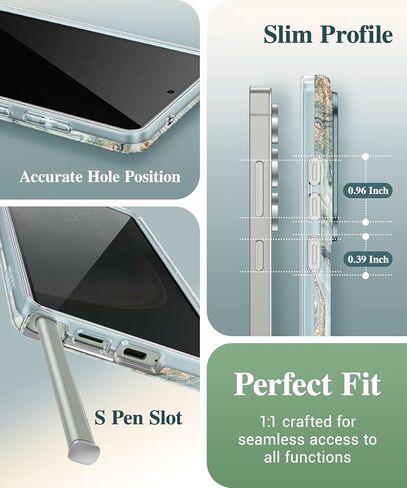 GVIEWIN for Samsung Galaxy S26 Ultra Case, [Slide Camera Cover & Built-in HD Screen Protector] [2 Front Frames] Shockproof Military Grade Protective Marble Phone Case S26 Ultra 6.9" (Quicksand/Purple) in Kuwait