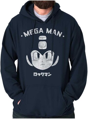 Brisco Brands Classic Video Game Mega Man RockMan Hoodie Sweatshirt Women Men in Saudi Arabia