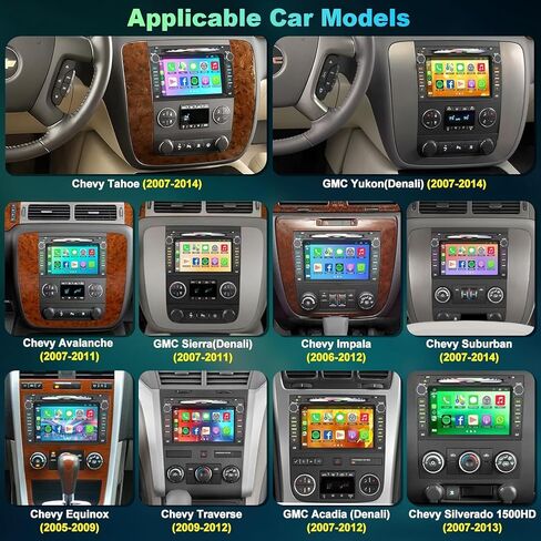 4G+64G Android 13 Car Radio for Chevy Silverado GMC Sierra Buick Enclave Yukon, 7" IPS Touch Screen Car Stereo Build-in GPS Wireless CarPlay/Android Auto, Backup Camera/DSP/SWC in Saudi Arabia