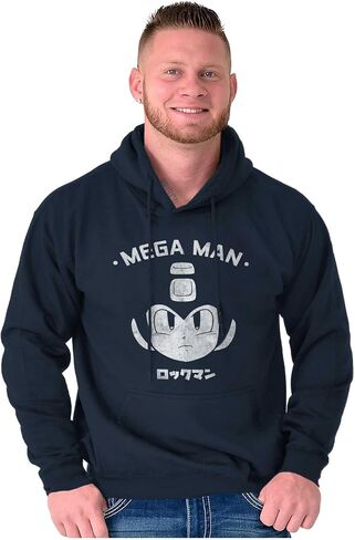 Brisco Brands Classic Video Game Mega Man RockMan Hoodie Sweatshirt Women Men in Saudi Arabia
