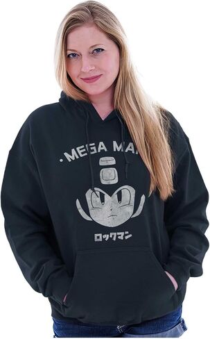 Brisco Brands Classic Video Game Mega Man RockMan Hoodie Sweatshirt Women Men in Saudi Arabia