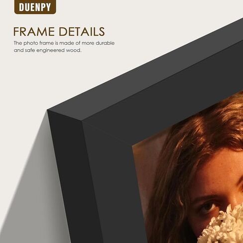 4 Folding 4x6 Picture Frame Horizontal Engineered Wood Accordion Photo Frame with Plexiglass Tabletop Bookshelf Display Black in Kuwait