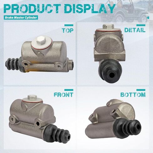 M6086 Brake Master Cylinder متوافق مع Volkswagen Beetle ، Karmann Ghia ، Transporter & Jeep Willys & Studebaker Champion & Nash 600 ، Ambassador ، Ambassad 600 ، استبدل OE M6086 ، 115964 ، 3106509 in Saudi Arabia