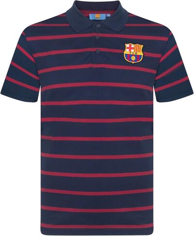 FC Barcelona Official Soccer Gift Mens Striped Polo Shirt in Saudi Arabia