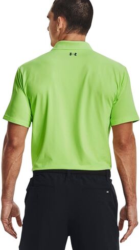 Under Armor Men Polo Shirt Blend/Elastane Blend (AS1 ، Alpha ، S ، منتظم ، منتظم ، لايم/جير/درجة الرمادي 752) in Saudi Arabia