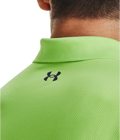 Under Armor Men Polo Shirt Blend/Elastane Blend (AS1 ، Alpha ، S ، منتظم ، منتظم ، لايم/جير/درجة الرمادي 752) in Saudi Arabia