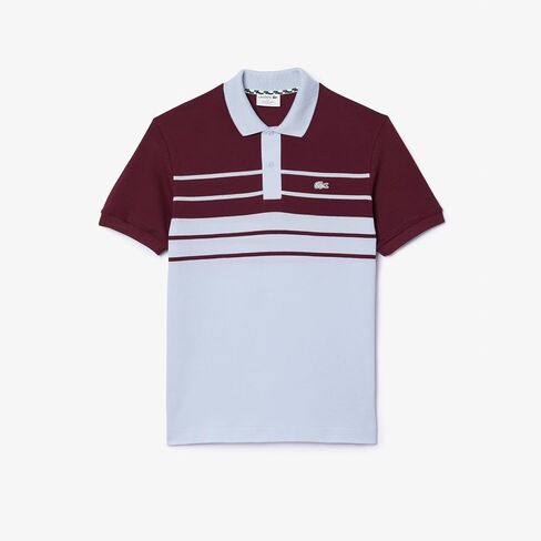 Lacoste Men's Short Sleeve Classic Fit Striped Polo in Saudi Arabia