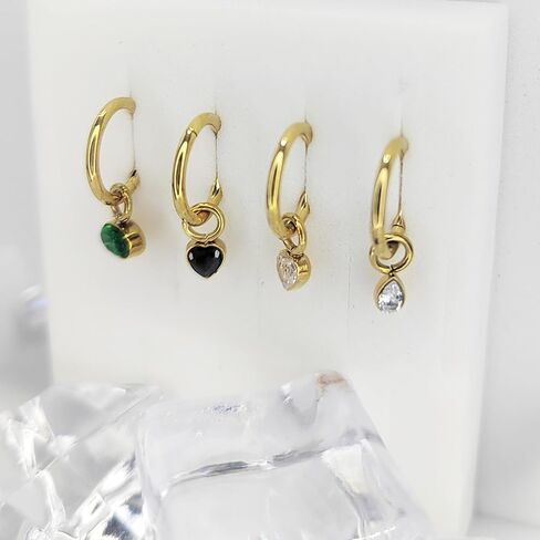 316L 16G Clicker Rook Earrings Gold Plated Rook Piercing Jewelry Stainless Steel Dangling Helix Eyebrow Piercing Rings in Saudi Arabia