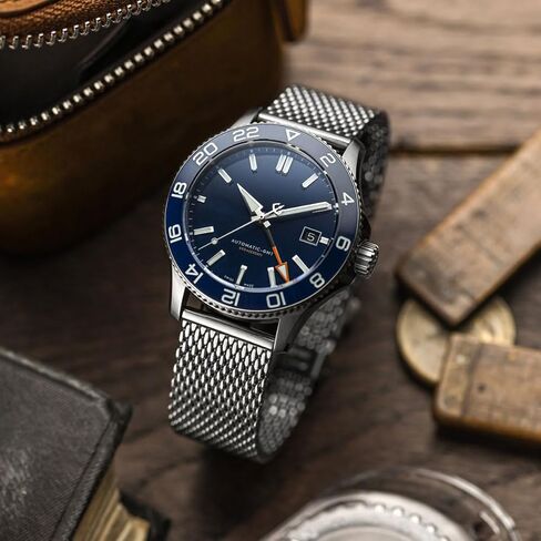 Watchgecko Merriott Quick -Release Milanese Mesh Stainless Steel Strap - مصقول. رجال استبدال حزام ساعة الاغتصاب. من السهل وضع حزام قابل للتعديل in Saudi Arabia