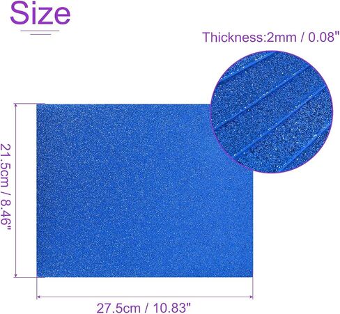 DMiotech 24 Pack 10.83 x 8.46 Inch 2mm Thick EVA Foam Sheets for Arts and Crafts Craft Foam Sheets Brown Glitter in Saudi Arabia