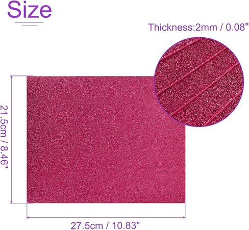 DMiotech 24 Pack 10.83 x 8.46 Inch 2mm Thick EVA Foam Sheets for Arts and Crafts Craft Foam Sheets Brown Glitter in Saudi Arabia
