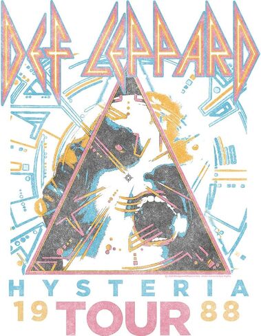 Def Leppard T Shirt Hysteria Tour 1988 Ladies Sleeveless Rocker Tank Top Graphic Tee in Saudi Arabia