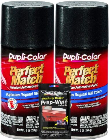 Dupli-Color Dark Spiral Gray Metallic Exact-Match Automotive Paint for GM Vehicles - 8 oz, Bundles with Prep Wipe (3 Items) in Saudi Arabia