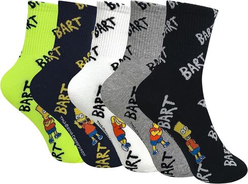 Simpsons Socks Mens and Womens Socks التي تضم BART ومجموعة Simpsons in Saudi Arabia