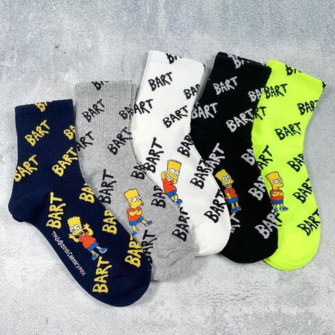 Simpsons Socks Mens and Womens Socks التي تضم BART ومجموعة Simpsons in Saudi Arabia