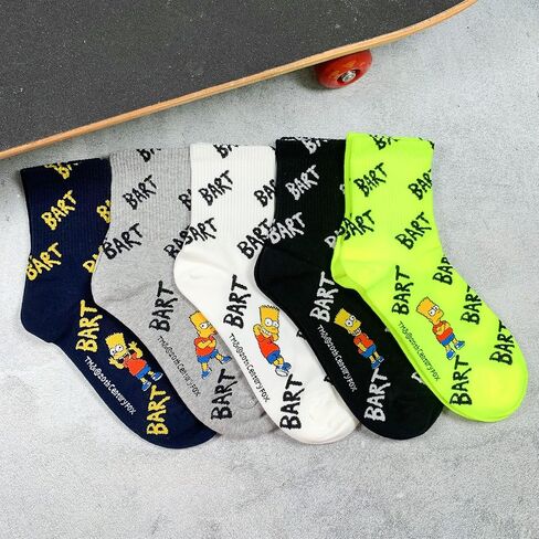 Simpsons Socks Mens and Womens Socks التي تضم BART ومجموعة Simpsons in Saudi Arabia