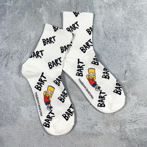 Simpsons Socks Mens and Womens Socks التي تضم BART ومجموعة Simpsons in Saudi Arabia