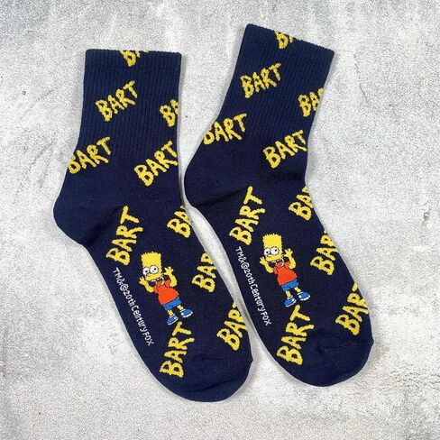 Simpsons Socks Mens and Womens Socks التي تضم BART ومجموعة Simpsons in Saudi Arabia