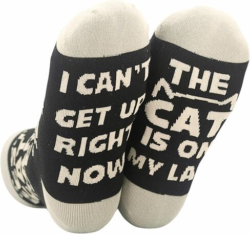 Innobeta Cat Lover Gifts for Men ، Best Cat Dad ever ever Size Crew Socks in Saudi Arabia