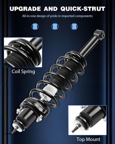ECCPP COMMENT STRUTS ASSEMBLY FRONT STRUTS SCRUTS ESSORBER FIT لعام 2009 2009 2010 2011 2012 2013 لمجموعة Dodge Avenger من 2 in Saudi Arabia
