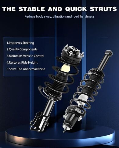 ECCPP COMMENT STRUTS ASSEMBLY FRONT STRUTS SCRUTS ESSORBER FIT لعام 2009 2009 2010 2011 2012 2013 لمجموعة Dodge Avenger من 2 in Saudi Arabia