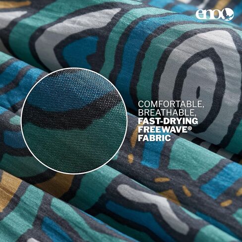ENO DoubleNest Hammock - Lightweight, Portable, 1 to 2 Person Hammock - for Camping, Hiking, Backpacking, Travel, a Festival, or The Beach - Seafoam/Berry/Melon in Saudi Arabia