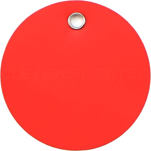 CleverDelights Yellow Plastic Tags - 2" Round - 100 Pack - Waterproof and Tear-Resistant in Saudi Arabia