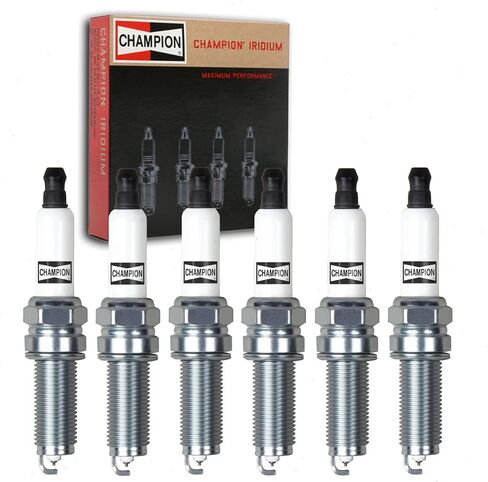 6 pc Champion Iridium Spark Plugs compatible with Chrysler Town & Country 3.6L V6 2011-2016 in Saudi Arabia
