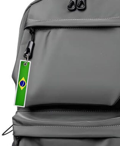 3 Pcs Brazil Brazilian Country Flag Keychain,Woven label Key Chains for Car Keys,Fabric Key Chains Men and Women,Used for Various Decorations. in Saudi Arabia